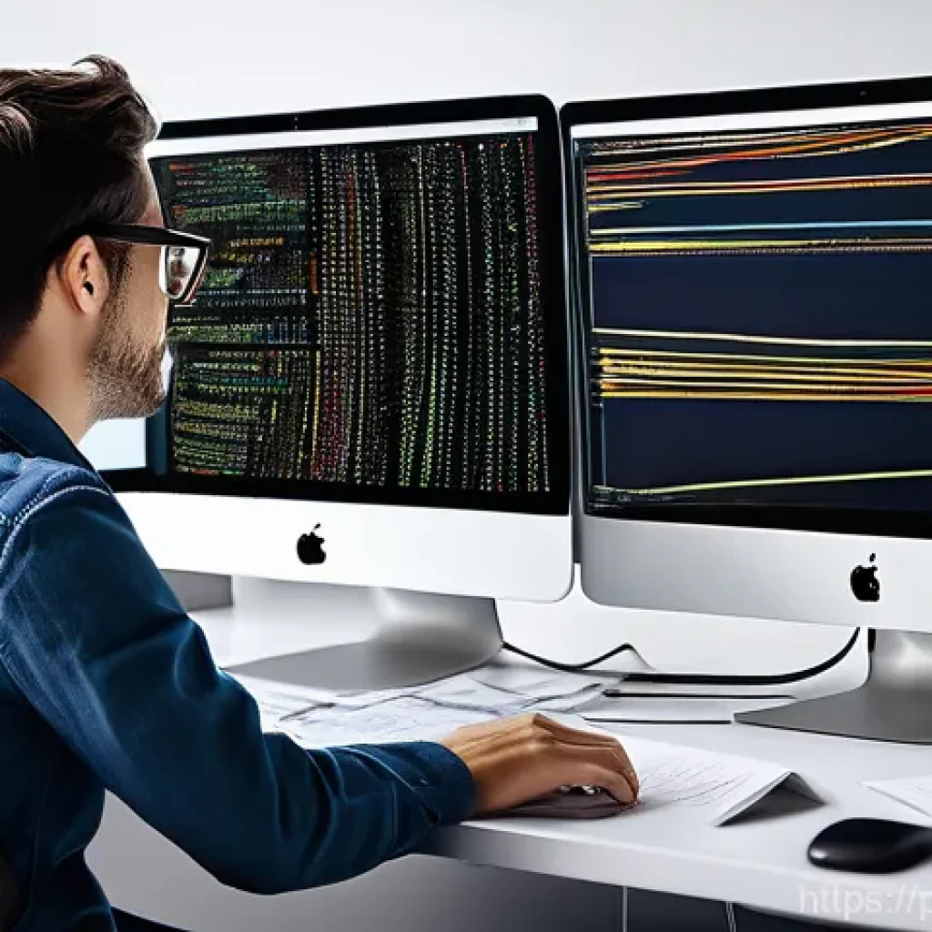 모델 뷰 컨트롤러 MVC 패턴의 실용적 이해 - **A developer's journey from chaos to clarity with MVC:**
A dynamic split image. On the left sid...