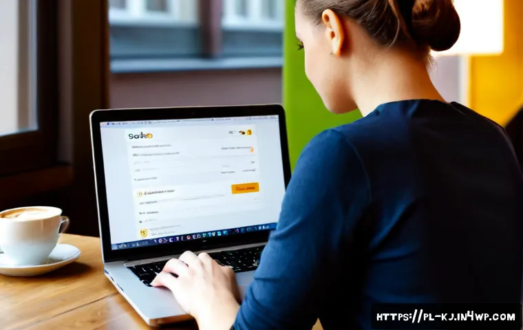 Home 15 사용자 피드백 수집을 위한 웹 폼 디자인 - Photorealistic over-the-shoulder view of a Polish small business owner using a clean feedback web fo...